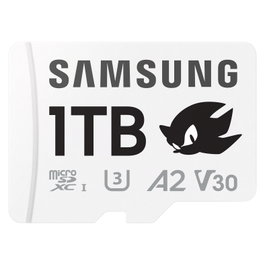 Samsung CARD Micro SD 1TB Sonic con Adaptador - MicroSDXC Clase 10 UHS-I U3 V30 A2 180MB/s Lectura
