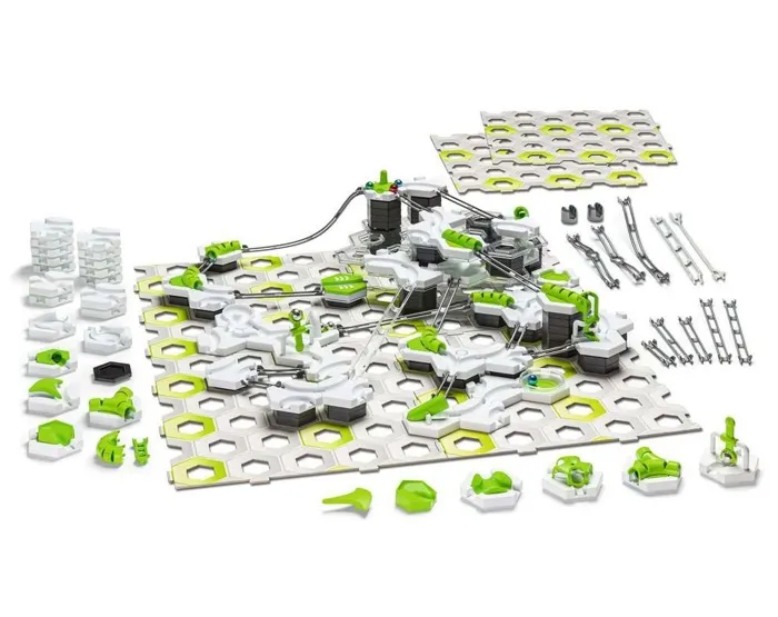 Ravensburger-GraviTrax Starter Set Race-180 piezas-Juego de construcción creativo-Curso de mármol para construir-Edad 8-22439