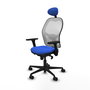 PIQUERAS Y CRESPO Silla de oficina Jorquera Azul y Blanco
