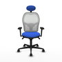 PIQUERAS Y CRESPO Silla de oficina Jorquera Azul y Blanco