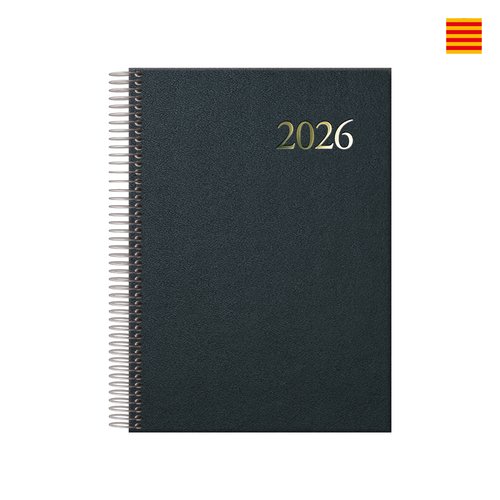 Dohe Agenda Segovia Espiral 14x20 cm Negro 2026 Catalán