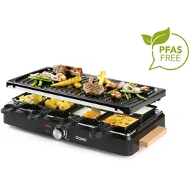 Domo DO9294G Raclette para 8 personas con Parrilla - 1400 W