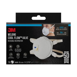 3M Mascarilla Humo Soldadura con Válvula FFP2 9928-1