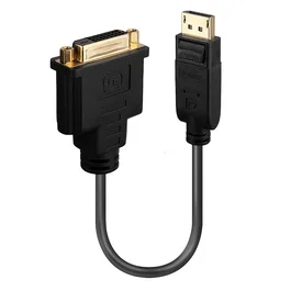 Lindy 41004 Adaptador de Vídeo DisplayPort a DVI-D Negro