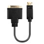 Lindy Adaptador de Cable DisplayPort a DVI-D 0.15m, 41004, 1920x1200, 1080p, Macho a Hembra, Negro, 2.7 Gbit/s