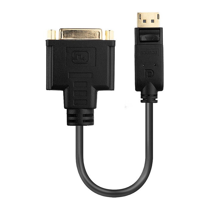 Lindy 41004 Adaptador DisplayPort a DVI-D Negro