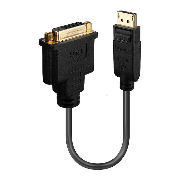 Lindy 41004 Adaptador DisplayPort a DVI-D Negro