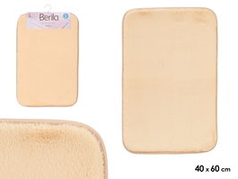 Berilo Alfombra Baño Viscoelástica Marrón 60 x 40 cm (Set de 12)