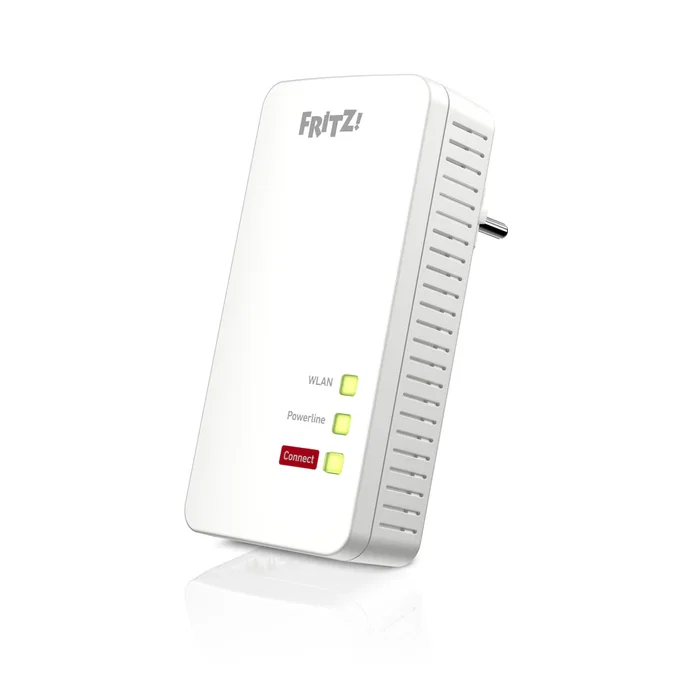 AVM FRITZ!Powerline 1260E - Adaptador PLC WiFi AC con 1200 Mbps, WLAN hasta 866 Mbps, 1 Puerto Gigabit, Blanco, 20002824