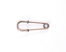 Innspiro Aguja broche metálica dorada envejecido 75x15mm (2 unidades) | Pack de 2