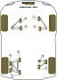 Powerflex Silentblock de Montaje Delantero de Diferencial Trasero