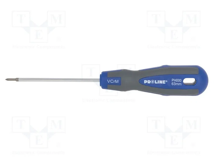 PROLINE Destornillador estándar Phillips PH000 SOFT-TOUCH 63mm PROLINE Destornillador estándar Phillips PH000 SOFT-TOUCH 63mm