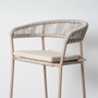 Taburete Apilable Acero-Rattán Pe 59 X 58 X 100,50 cm