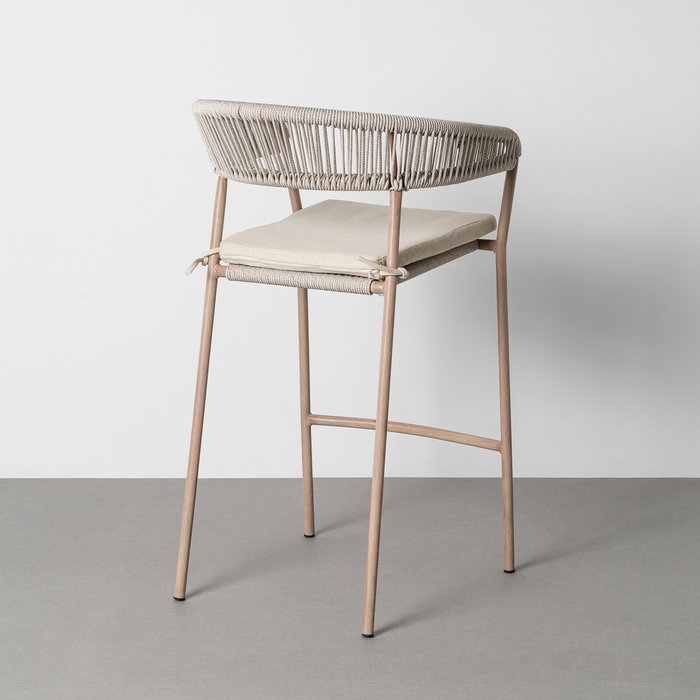 Taburete Apilable Acero-Rattán Pe 59 X 58 X 100,50 cm