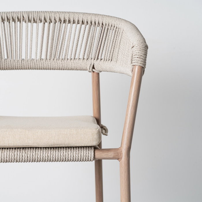 Taburete Apilable Acero-Rattán Pe 59 X 58 X 100,50 cm