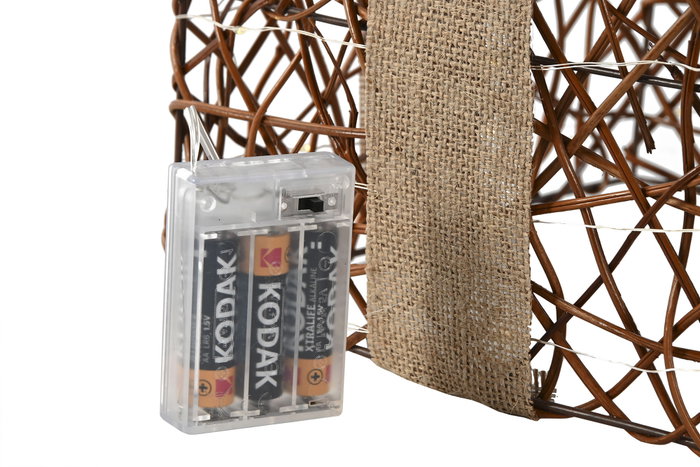 DKD Home Decor Set de 3 Velas LED Ratan Natural 26 x 30 x 26 cm DKD Home Decor Set de 3 Velas LED Ratan Natural 26 x 30 x 26 cm