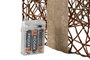 DKD Home Decor Set de 3 Velas LED Ratan Natural 26 x 30 x 26 cm