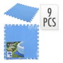Suelo Protector de Piscinas 9 Piezas, 500 x 500 x 4 mm
