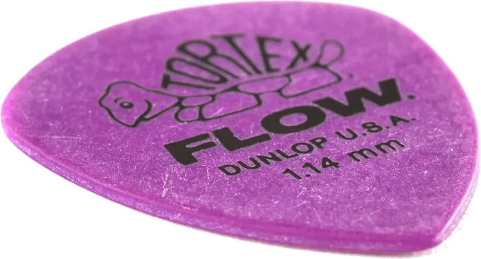 Dunlop Púas Tortex Flow 1.14 mm, Pack de 12 púas para guitarra