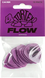 Dunlop Púas Tortex Flow 1.14 mm, Pack de 12 púas para guitarra