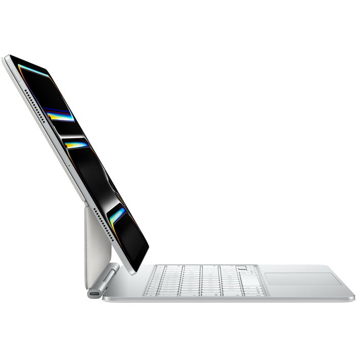 Apple Magic Keyboard para iPad Pro 13 (M4) - Inglés Británico - Blanco con Trackpad e Iluminación