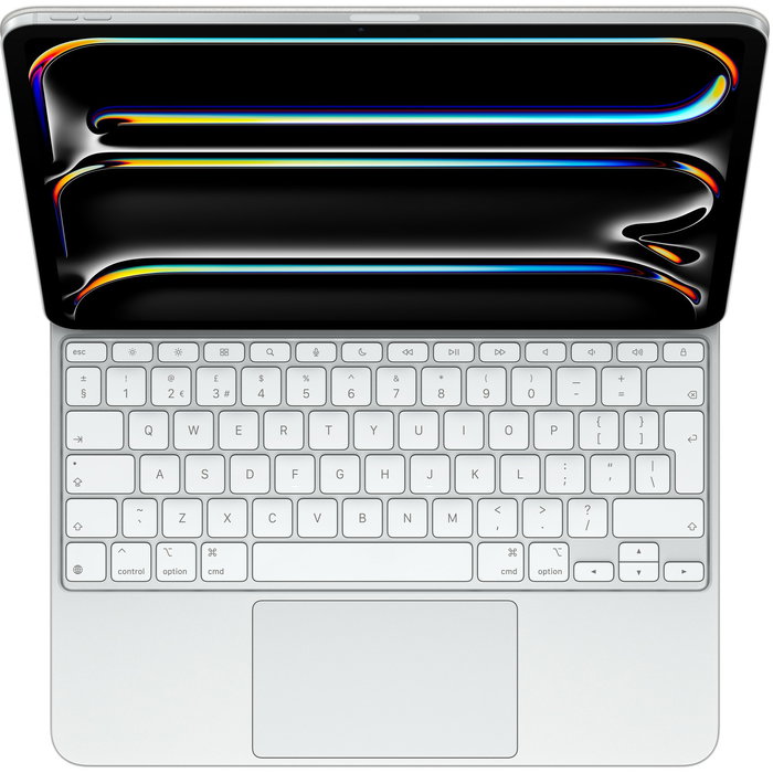 Apple Magic Keyboard para iPad Pro 13 (M4) - Inglés Británico - Blanco con Trackpad e Iluminación