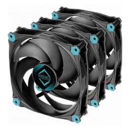 Iceberg Thermal IceGALE Silent PWM Ventilador 120mm Negro 3er Pack 600-1600 RPM