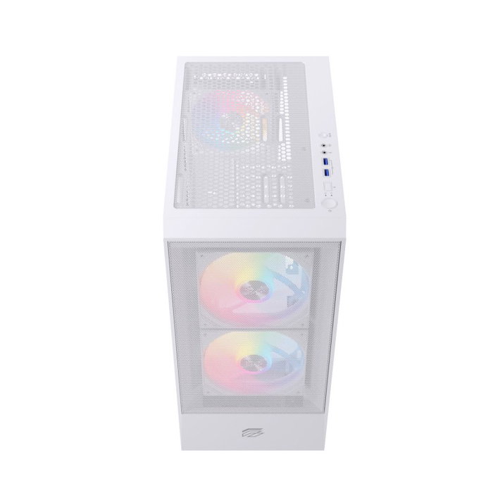 Einarex P100 RGB Caja ATX Semitorre Blanca 3 Ventiladores EXCS-PL-100R-W