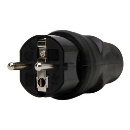 Kopp Clavija Eléctrica 2P+T 16A 250V IP20 Negra, para Cable Hasta 3x1.5mm², Conector de Enchufe Industrial