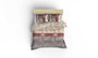 L'essentiel linge de maison Juego de Funda Nórdica Doble 200x220 cm, 65% Algodón/35% Poliéster, 127 Hilos, Cierre Botones, Crema/Beige/Gris/Rojo/Blanco