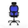 PIQUERAS Y CRESPO Silla de oficina Jorquera Sincro/Traslack Negro/Azul
