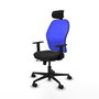 PIQUERAS Y CRESPO Silla de oficina Jorquera Sincro/Traslack Negro/Azul