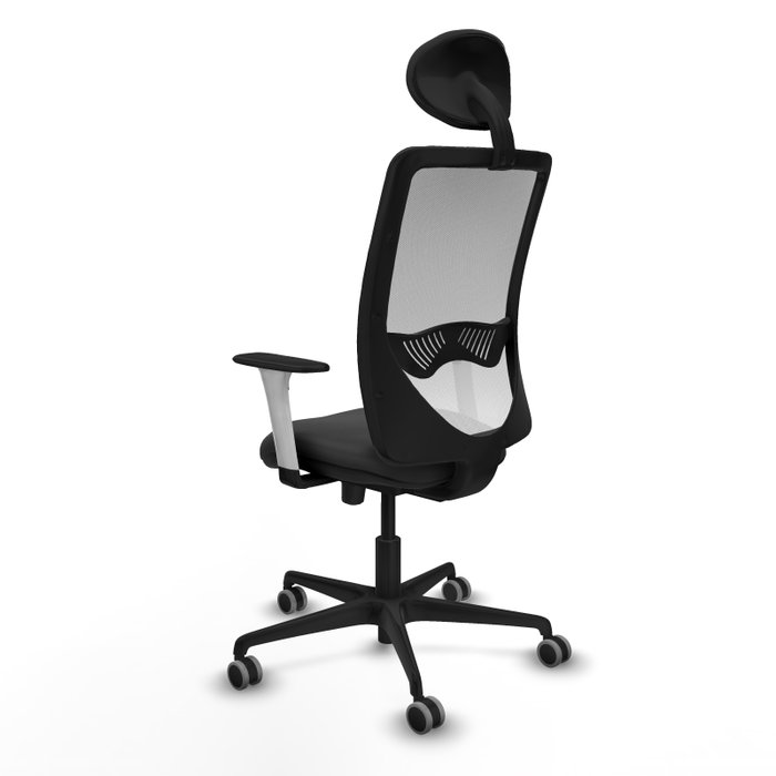 PIQUERAS Y CRESPO Silla de oficina Zulema con mecanismo Sincro/Traslack, Gris oscuro y Blanco PIQUERAS Y CRESPO Silla de oficina Zulema con mecanismo Sincro/Traslack, Gris oscuro y Blanco