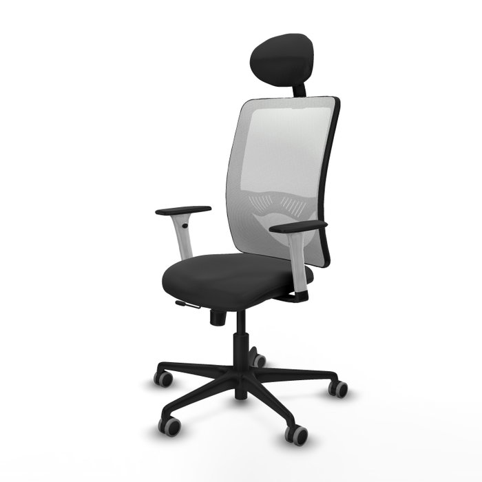 PIQUERAS Y CRESPO Silla de oficina Zulema con mecanismo Sincro/Traslack, Gris oscuro y Blanco PIQUERAS Y CRESPO Silla de oficina Zulema con mecanismo Sincro/Traslack, Gris oscuro y Blanco