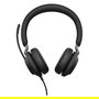 Jabra Evolve2 40 SE - Auriculares Diadema Supraaurales USB-C, Negro, 20-20000 Hz, 188 g, Optimizado para UC, Cable Extendido, para Llamadas y Música
