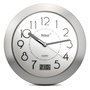 Mebus Reloj de baño de cuarzo 41964 con termómetro digital