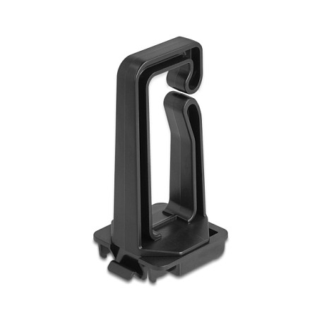DeLOCK 90769 Estribo guía de cables 70 x 24 mm con placa de montaje para riel DIN negro DeLOCK 90769 Estribo guía de cables 70 x 24 mm con placa de montaje para riel DIN negro