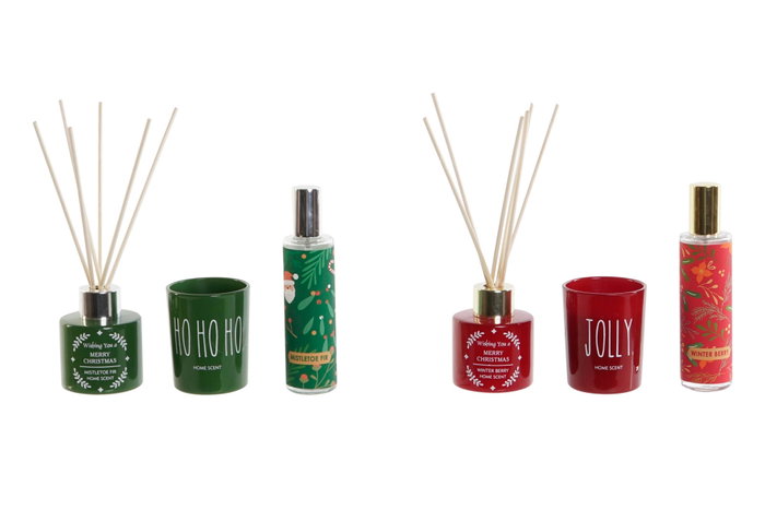 DKD Home Decor Ambientador Mikado Rojo Verde Cristal con Vela Set de 3 Piezas 5 x 6 x 5 cm (2 Unidades) DKD Home Decor Ambientador Mikado Rojo Verde Cristal con Vela Set de 3 Piezas 5 x 6 x 5 cm (2 Unidades)