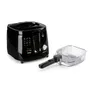 Domo DO461FR Classic Freidora Eléctrica - Negro, 2.5L, 1800W, Cool Touch, Termostato Ajustable