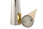 DKD Home Decor Surtido de Velas LED PVC 5,5x5,5x38,5 cm Dorado y Plateado