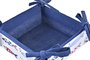 DKD Home Decor Cesta Mediterraneo Azul Rojo Algodon 16 x 10 x 16 cm (6 Unidades)