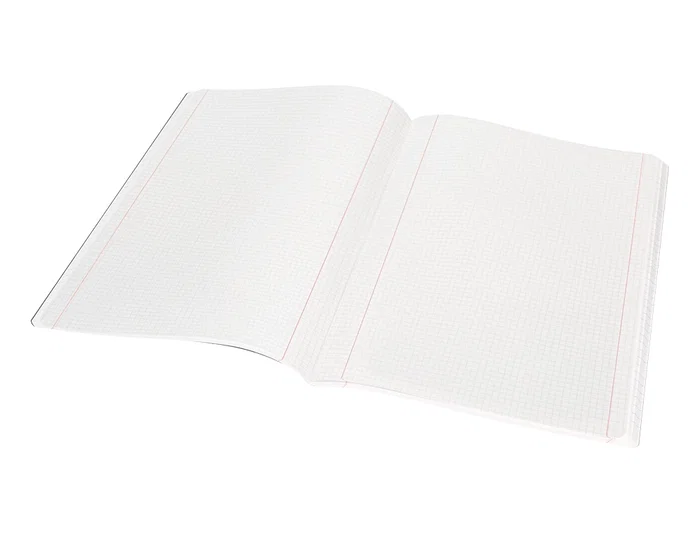 Liderpapel Libreta tapa negra A4 80 hojas cuadro 5mm con doble margen