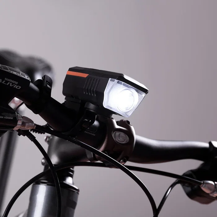 Luz Delantera Bicicleta LED 2 Niveles Sensor Batería USB Anti Deslumbramiento