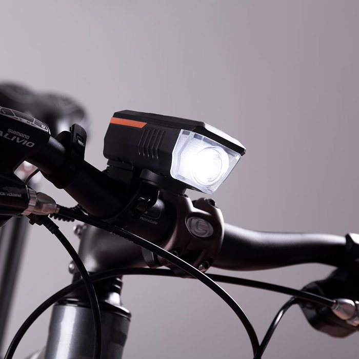 Luz Delantera Bicicleta LED Recargable USB 45 Lux 3 Niveles Sensor Anti Deslumbramiento Luz Delantera Bicicleta LED Recargable USB 45 Lux 3 Niveles Sensor Anti Deslumbramiento