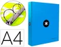 Antartik Carpeta 4 Anillas 40mm Mixtas A4 Forrada Color Azul