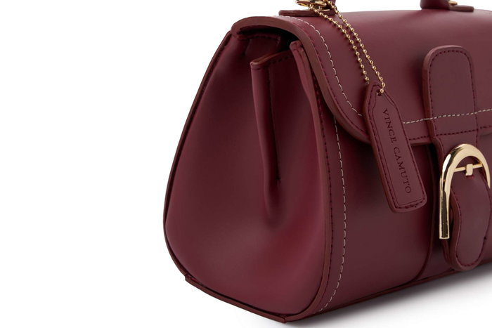 Vince Camuto Bolso Udine Claret Red Cuero de Polivinilo Burdeos 22x12.5x16.5cm
