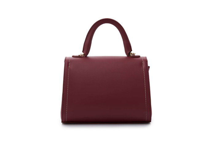 Vince Camuto Bolso Udine Claret Red Cuero de Polivinilo Burdeos 22x12.5x16.5cm