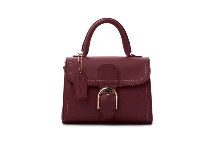 Vince Camuto Bolso Udine Claret Red Cuero de Polivinilo Burdeos 22x12.5x16.5cm