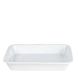 Spain Euro&Dra - Fuente Rectangular Buffet de Porcelana, Modelo 32x26 cm (32 x 26 x 5 cm)