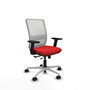 PIQUERAS Y CRESPO Silla de oficina Haches con mecanismo Sincro/Traslack Rojo y Blanco